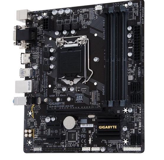 Desktop Motherboard B250 LGA1151 for GIGABYTE B250M-DS3H Support Core i7/i5/i3 4xDDR4 2xPCIe USB 3.1 M.2 Max Ram 64GB Micro ATX Mainboard