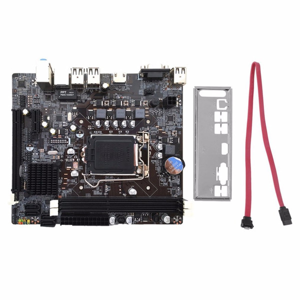 Freeshipping Professional H61 Desktop Computer Mainboard Motherboard 1155 Pin CPU Interface Upgrade USB2.0 DDR3 1600/1333