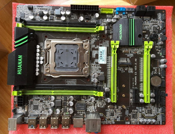 X79 Motherboard LGA2011 Desktop Board V2.49 ATX USB3.0 SATA3 PCI-E NVME M.2 SSD Support REG ECC 64G Memory and Xeon E5 Processor Mainboard