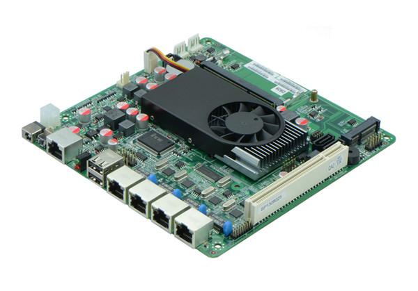 firewall motherboard D525 multi network port routed 4 82583V Gigabit Lan 2 RS232 Mini ITX Firewall Server Motherboard