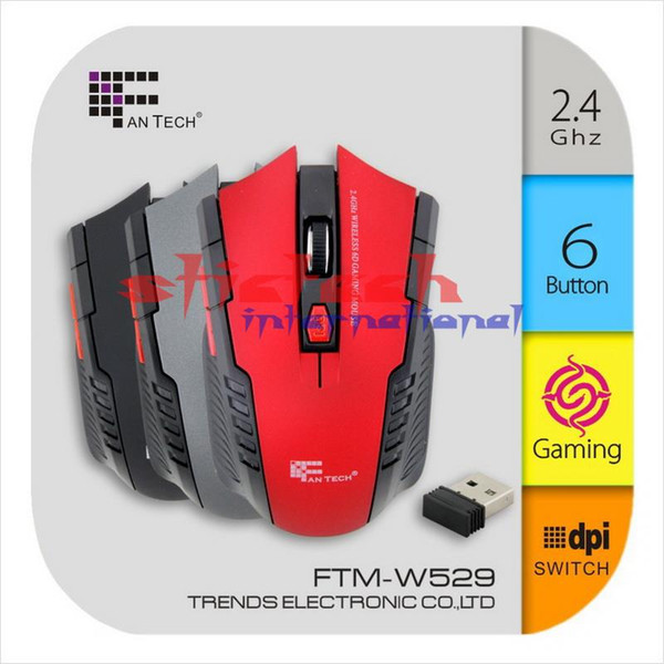 by dhl or ems 200pcs 2.4Ghz Mini Portable Wireless Mouse USB Optical 2000DPI Adjustable Professional Game Gaming Mouse Mice