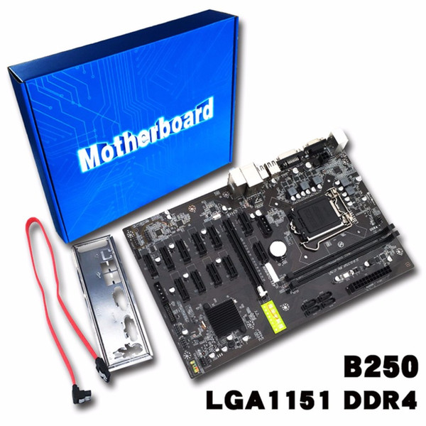 Freeshipping Mining Board B250 Mining Expert Motherboard Video Card Interface Supports GTX1050TI 1060TI Designed For Crypto Mining