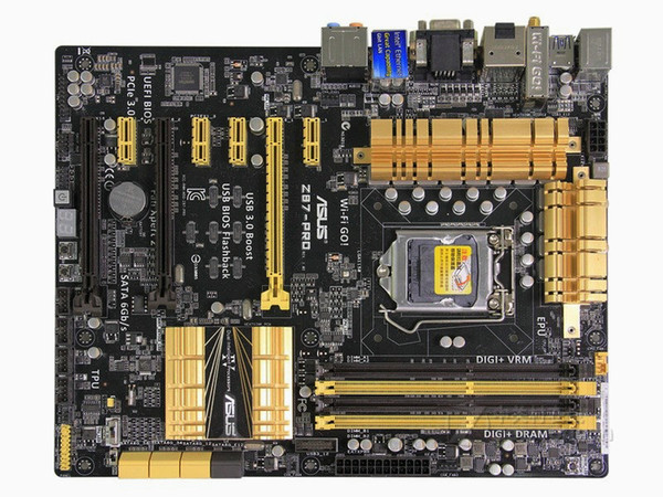 Original for Asus Desktop Motherboard Z87 1150 i7 i5 i3 DDR3 32G SATA3 USB3.0 ATX Mining Motherboard For Z87-PRO LGA 1150 DDR3 6 * PCIE