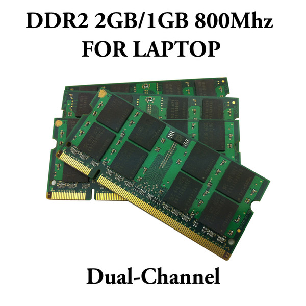 New High Quality RAM DDR2 2GB 1GB DDR 2 PC2-6400 PC2-5300 800MHz/667Mhz/533Mhz For Lenovo HP DELL Laptop notebook RAM Memory Dual Channel