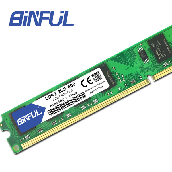 ram memory Binful Original DDR2 1GB 2GB 800MHz/667MHz pc2-6400 RAM memory pc2-5300 1.8V for Desktop computer non-ECC