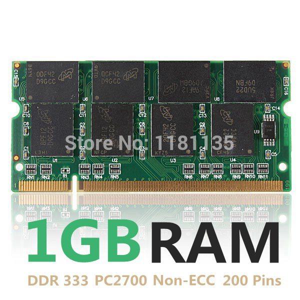 New 1GB DDR333 PC2700 Non-ECC Cl2.5 Laptop Computer PC DIMM Memory RAM 200 Pins