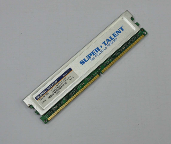 FREE SHIPPING Super Talent 2GB RAM 240-Pin STT DDR2-800 (PC2 6400) Desktop Memory with Heat spreater