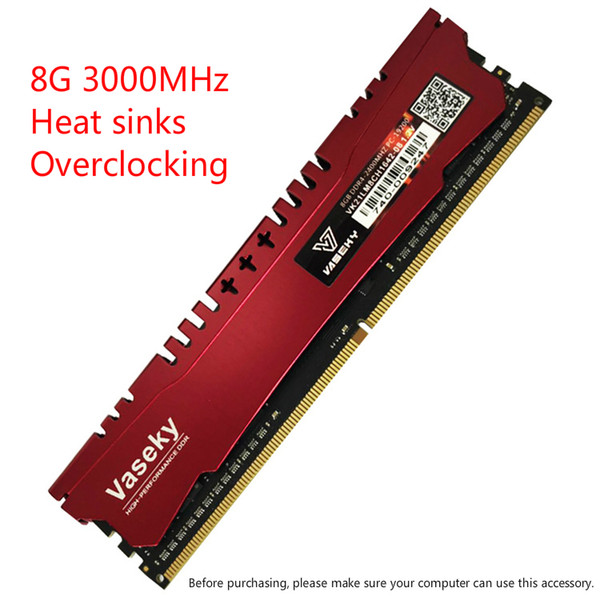 DDR4 8G 3000MHz Desktop RAMs Compatibility Overclocking With Heat Dissipation Package