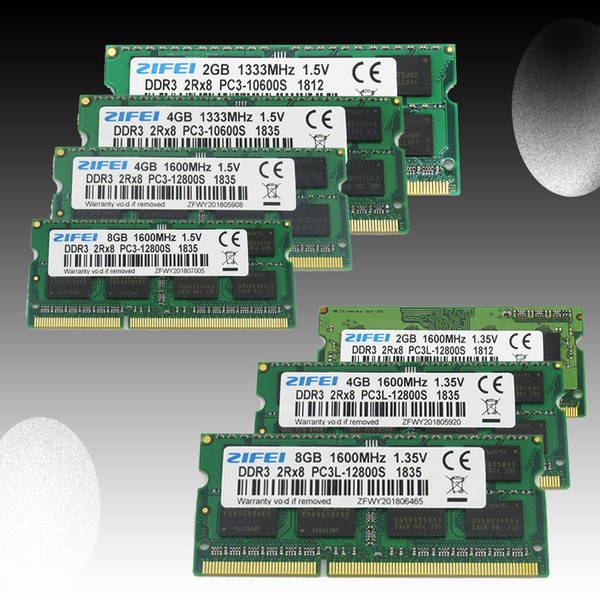 DDR3 RAM 2GB 4GB 8GB 1333 MHz 1600Mhz 1.5V&1.35V Laptop Memory so dimm