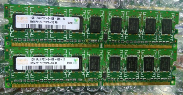 100% Tested Work Perfect for Hynix DDR2 800 ECC 1G 1R*8 PC2-6400E ECC