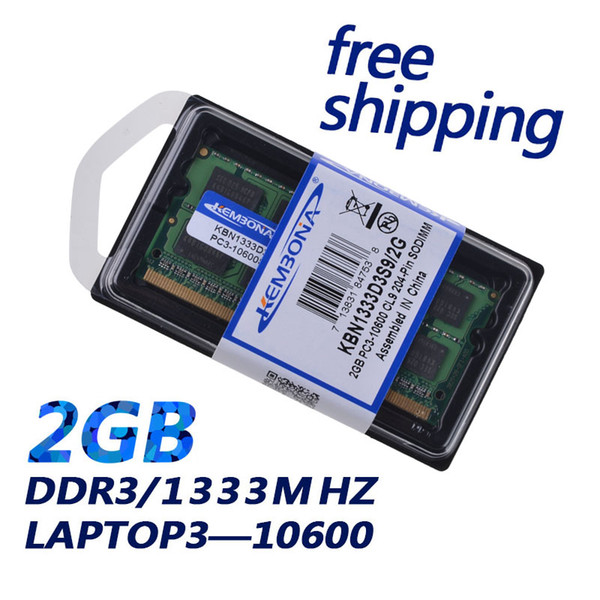 memory ddr3 ram KEMBONA HOT SELLING !! Memory DDR3 Ram 1333Mhz 2GB for Notebook Sodimm Memoria Compatible with 1066Mhz Free Shipping