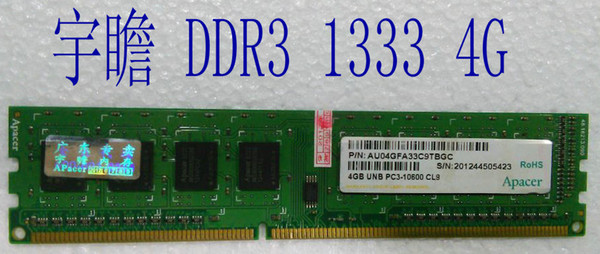 100% Tested Work Perfect for Original Apacer DDR3 1333 4G UNB PC3-10600 CL9