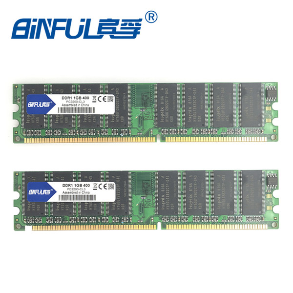 ddr intel Binful Original New Brand DDR PC-32002 (2x1GB)400mhz for Desktop RAM Memory 184pin Fully compatible Lifetime Warranty