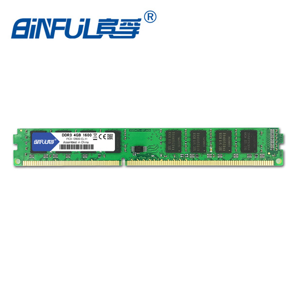 ddr3 pc3-12800 Binful original New Brand DDR3 PC3-12800 4GB 1600mhz for Desktop RAM Memory 1.5V Compatible with all motherboards