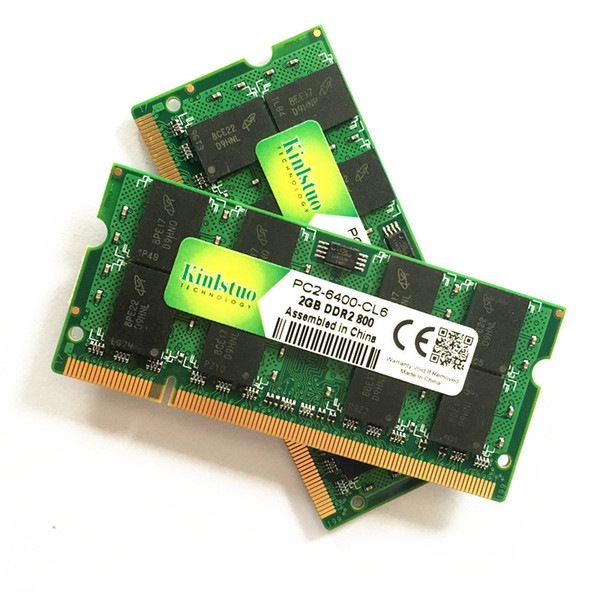 Cheap RAMs Kinlstuo 4GB (2x 2GB ) DDR2 800MHz 667MHz Laptop Memory 200-pin SODIMM Notebook RAM