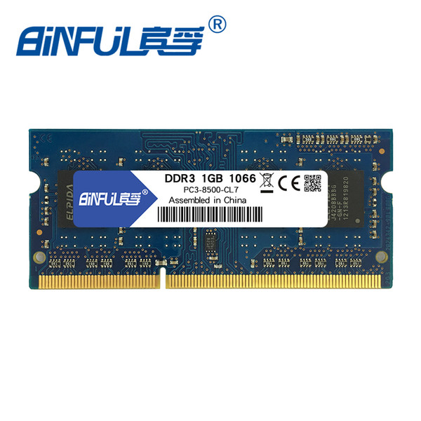 memory ram Binful Original New Brand DDR3 1066mhz 1GB PC3-8500 204-Pin Laptop Notebook Memory RAM stock