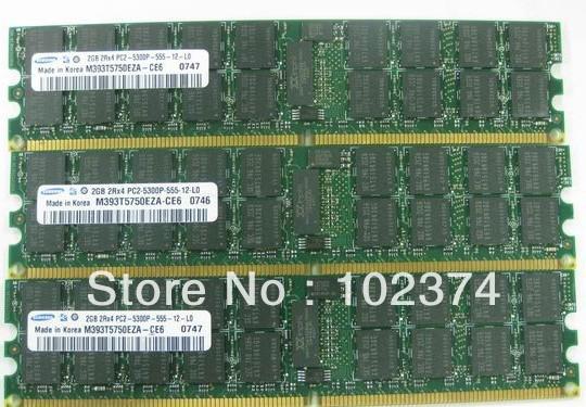 Server memory 4GB (2x 2GB) DDR2 533 MHZ PC2-4200R REG ECC for HP DL320 G4 RX2660 RX3600 RX6600 DL385G5 DL385G6 DL585G2 XW9400 DL385G5p DL365