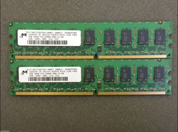 Server memory 4GB (2x 2GB) DDR2 ECC 800MHz 2GB 2Rx8 PC2-6400E Workstation RAM for ibm X3350 X3100 X3200M2 X3250M2 X3200 X100 X206M X306M X31