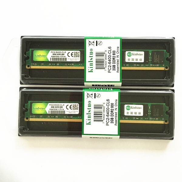 Computer Components Kinlstuo Brand ddr2 2gb ram 800MHz/667MHz PC 6400/5300 For ALL memory 240pin desktop New rams Free shipping