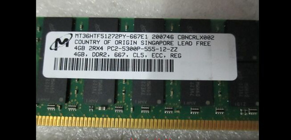 Server memory 2GB DDR2 667MHz ECC REG RDIMM 4GB 2Rx4 PC2-5300P RAM for Power Edge 2970 T300 T605 6800 6950 6850 M605