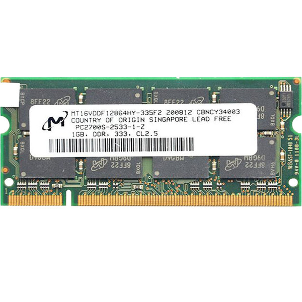 for HP nc4010 nx9000 nc6000 nc8000 nw8000 DV1100 DV1200 DV1300 DV1501 Notebook memory 1GB DDR 333MHz Laptop RAM 1GB PC2700S 200pin sodimm