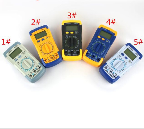 Electrical LCD Digital Multimeter Ammeter Voltmeter Ohmmeter AC/DC Volt Amp Ohm Meter Mini Pocket Hand-held Multitester