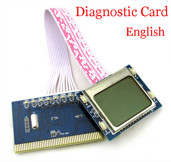 High quality New PC PCI Motherboard Analyzer Diagnostic Post Card Tester LCD display for PC Laptop, lcd post card pti9