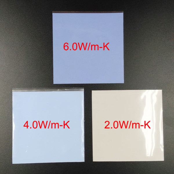 1 piece 100*100*0.5mm Thermal Pads Silicone Cooling For GPU CPU IC Repairing Mobile Laptop Computer etc.