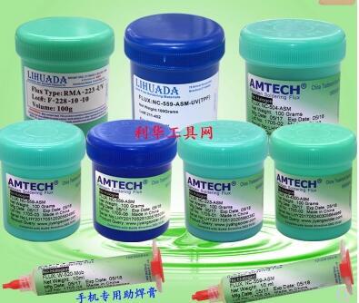 AMTECH LIHUADA Welding Solder Consumables For Computer Repairing Laptop Motherboard Cellphone RMA-223-UV PCB BGA NC-559-ASM 228 200-Bu LR-51