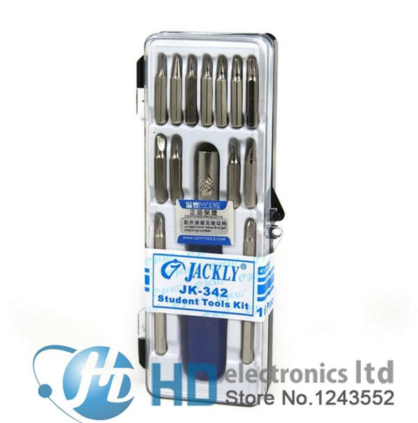 16 in 1 Screwdriver Tool Set For PDA NDS MP3 MP4 T5 T6 T8 T10 T15 16-in-1 JACKLY JK-342 Student Tool Kit