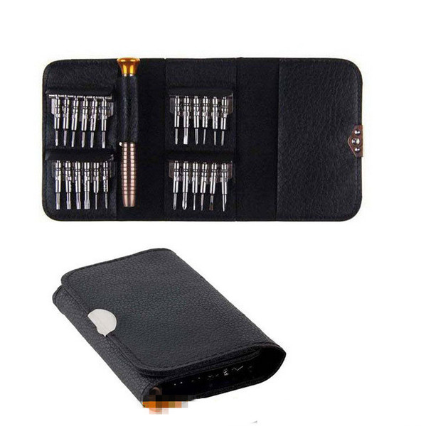 2017 Repair Tools Mobile phone disassemble tool repair package 25 one portable screwdriver set computer phone repair tools 019