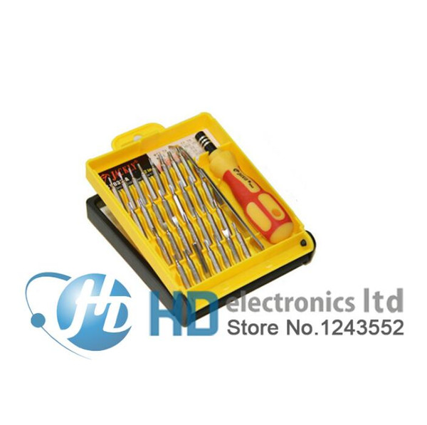 Free shipping 32 in1 JACKLY Repair mobile phone Multifunctional interchangeable precise manual screwdriver tool set