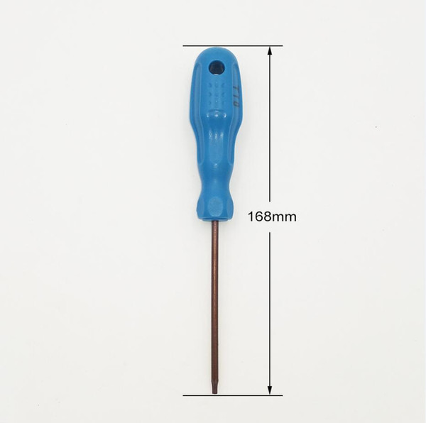 168mm Blue Handle Screwdriver Torx T6 T7 T8 T9 T10 T15 T20 Screwdrivers S2 Steel key Screw Driver 600pcs/lot