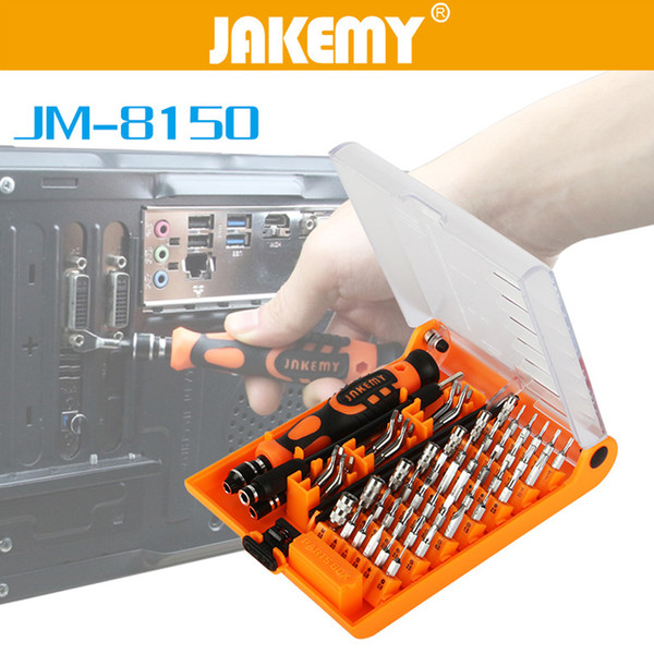 JAKEMY Precision 52 in 1 Screwdriver Set Professional Repair Hand Tools Kit for Mobile Phone Computer Electronic Model DIY Computer Repair