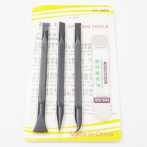 Black C166 C167 C168 Professional 4 in 1 Repair PRY Opening Tools Tool Kit For Phone Laptops, Mobiles and Tablets 50set/lot