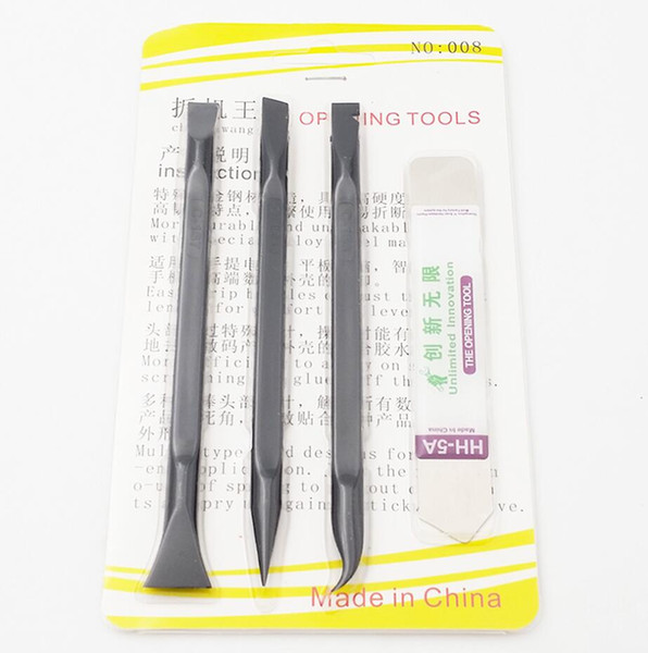 Black C166 C167 C168 Professional 4 in 1 Repair PRY Opening Tools Tool Kit For Phone Laptops, Mobiles and Tablets 100set/lot