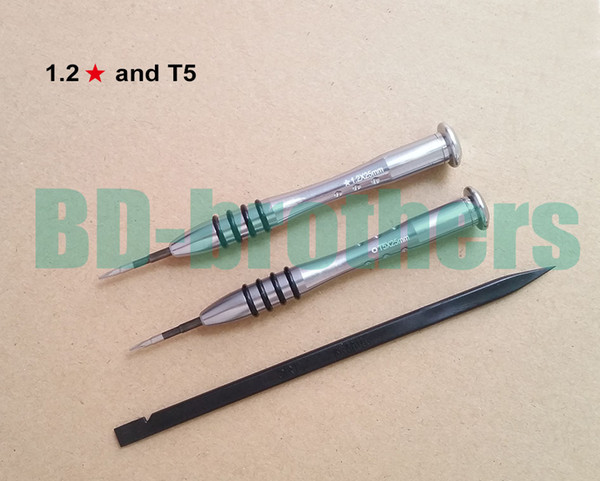 3 in 1 High Quality 1.2 Pentalobe T5 Screwdriver with Bearing 15cm Pry Tool for MacBook Air Bottom Open Kit 500sets/lot