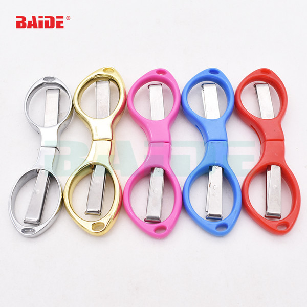 NEW Mini Stainless Steel Folding Scissors Keychain Fishing Scissor Cutter Camping Tool