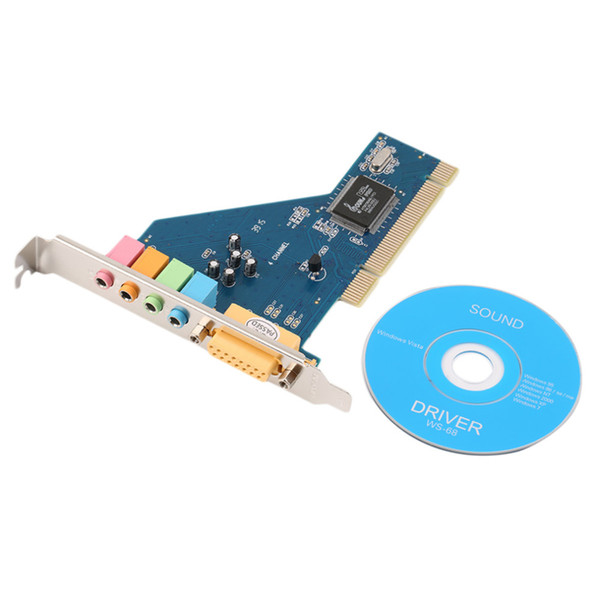 2016 New 4 Channel 5.1 Surround 3D PCI Sound Audio Card for PC Windows XP/Vista/7