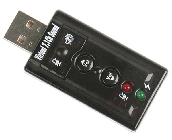 High Quality JP209-B CM108 Mini USB 2.0 3D External 7.1 Channel Sound Virtual 12Mbps Audio Sound Card Adapter