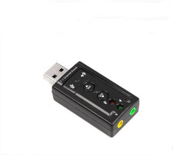 JP209-B CM108 Mini USB 2.0 3D External 7.1 Channel Sound Virtual 12Mbps Audio Sound Card Adapter High Quality