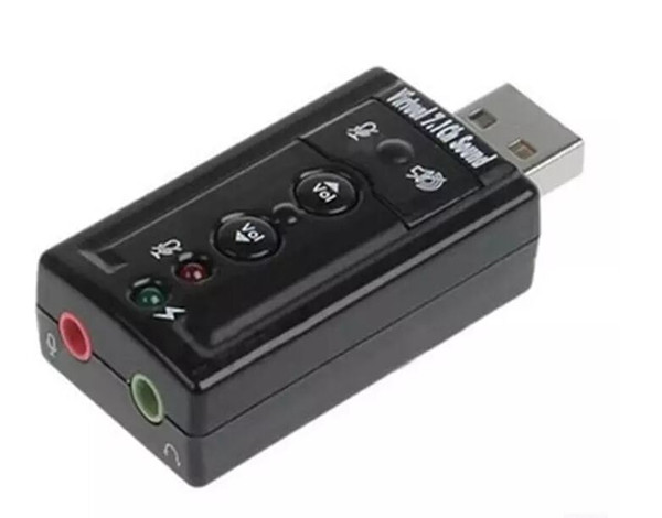 High Quality JP209-B CM108 Mini USB 2.0 3D External 7.1 Channel Sound Virtual 12Mbps Audio Sound Card Adapter