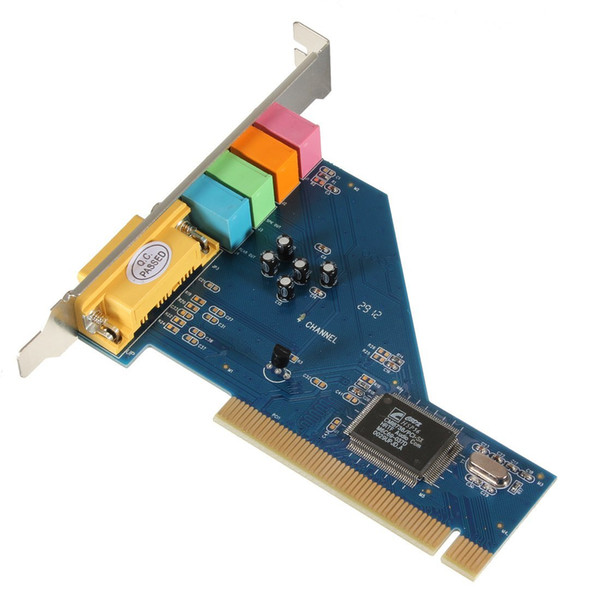 Freeshipping 4 Channel 8738 Chip 3D Audio Stereo PCI Sound Card Win7 64 Bit