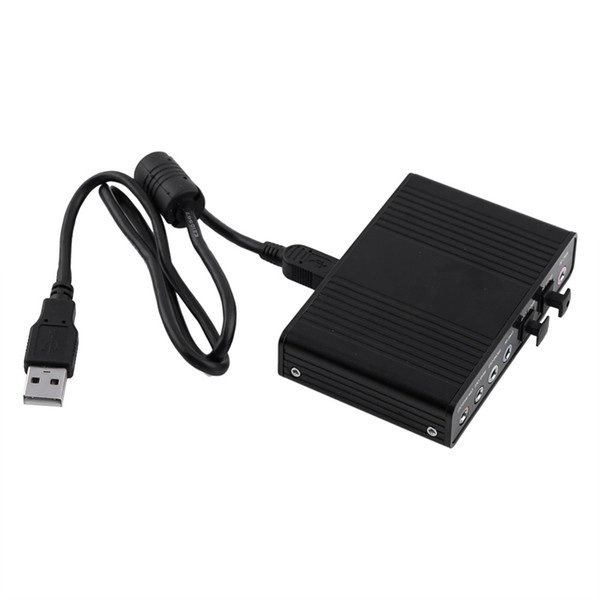 Freeshipping 6 Channel USB 5.1 Audio Sound Card USB External Digital Optical SPDIF Audio Output Adapter for PC win98 / XP / 2000 / VistaFree