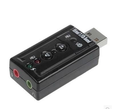 High Quality JP209-B CM108 Mini USB 2.0 3D External 7.1 Channel Sound Virtual 12Mbps Audio Sound Card Adapter