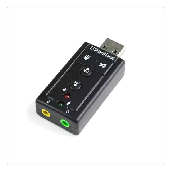 New convenient and portable USB 2.0 External Sound Card 3D 7.1 Audio Adapter Hot Sale