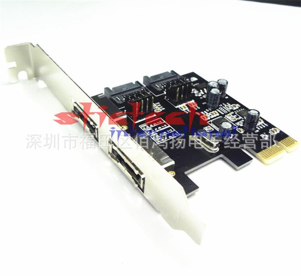 by dhl or ems 100pcs PCI-E To SATA3.0 Three Generations PCIE SATA3 Expansion Card PCI-E Adapter In stock!