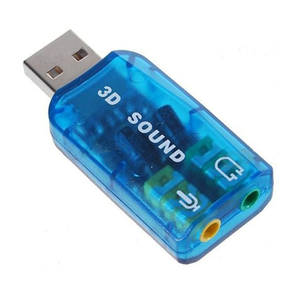 Free Drive USB 5.1 Sound Card Notebook Desktop Computer Stereo External compatible with all system