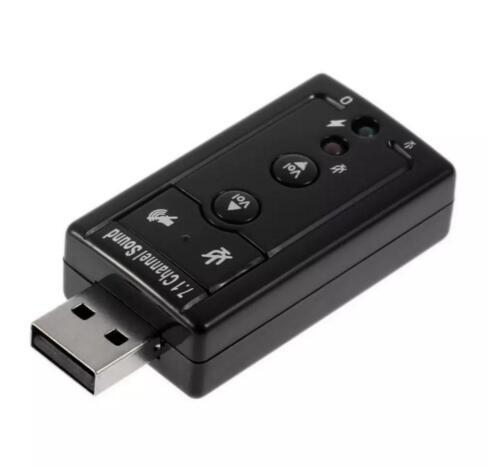 JP209-B CM108 Mini USB 2.0 3D External 7.1 Channel Sound Virtual 12Mbps Audio Sound Card Adapter High Quality