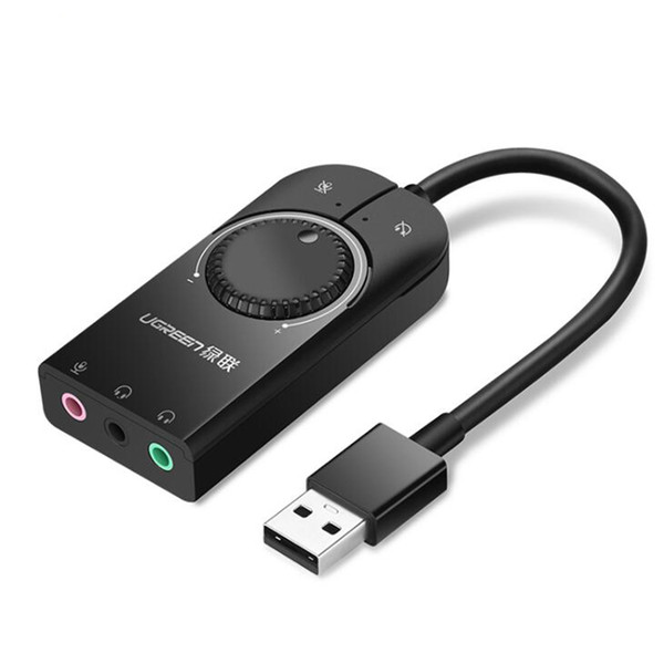 USB Sound Card External Audio Card 3.5mm USB Adapter USB to Earphone Headphone Audio Interface for Computer Sound Card